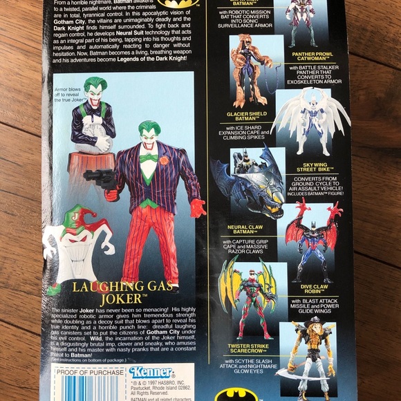 🆕 NIP! Laughing Gas Joker - 1997 Batman figure - Picture 2 of 9